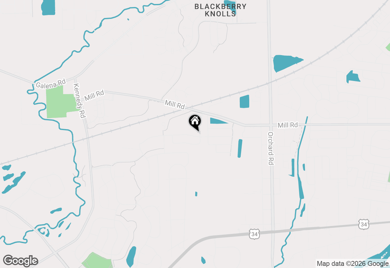 Map of 2733 Berrywood Lane, Yorkville, IL 60560