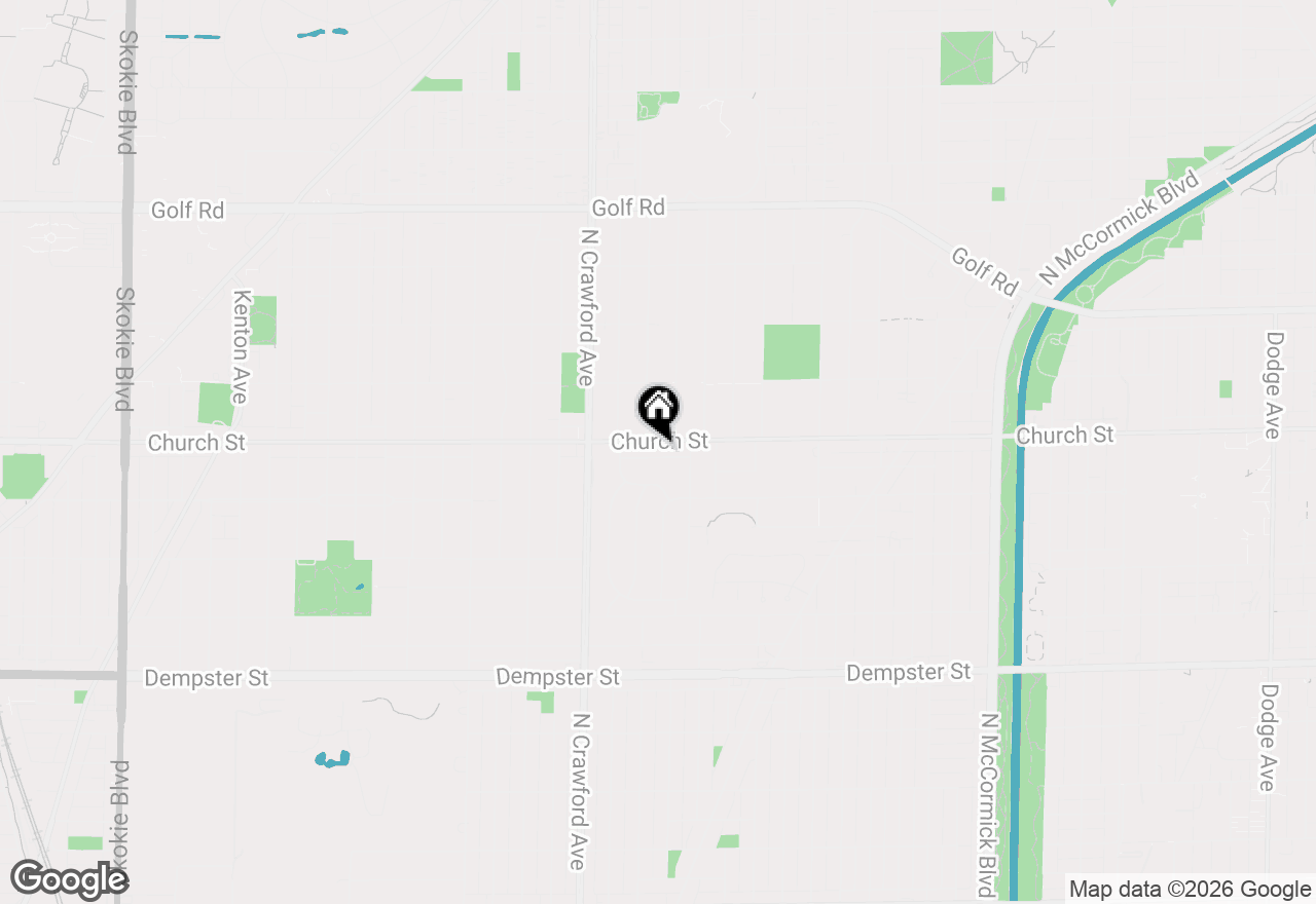 Map of 3838 White Cloud Drive, Skokie, IL 60076