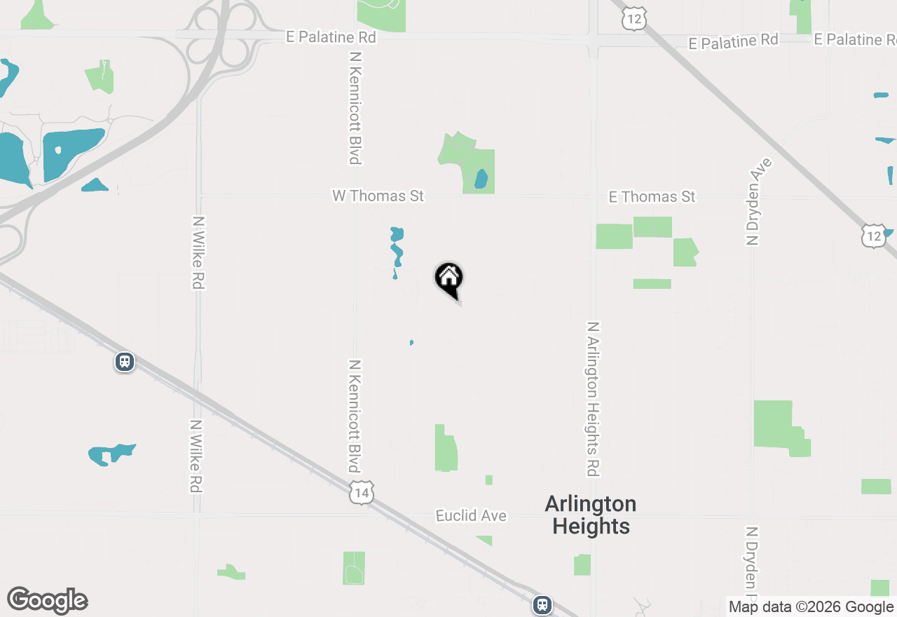 Map of 1208 N Walnut Avenue, Arlington Heights, IL 60004