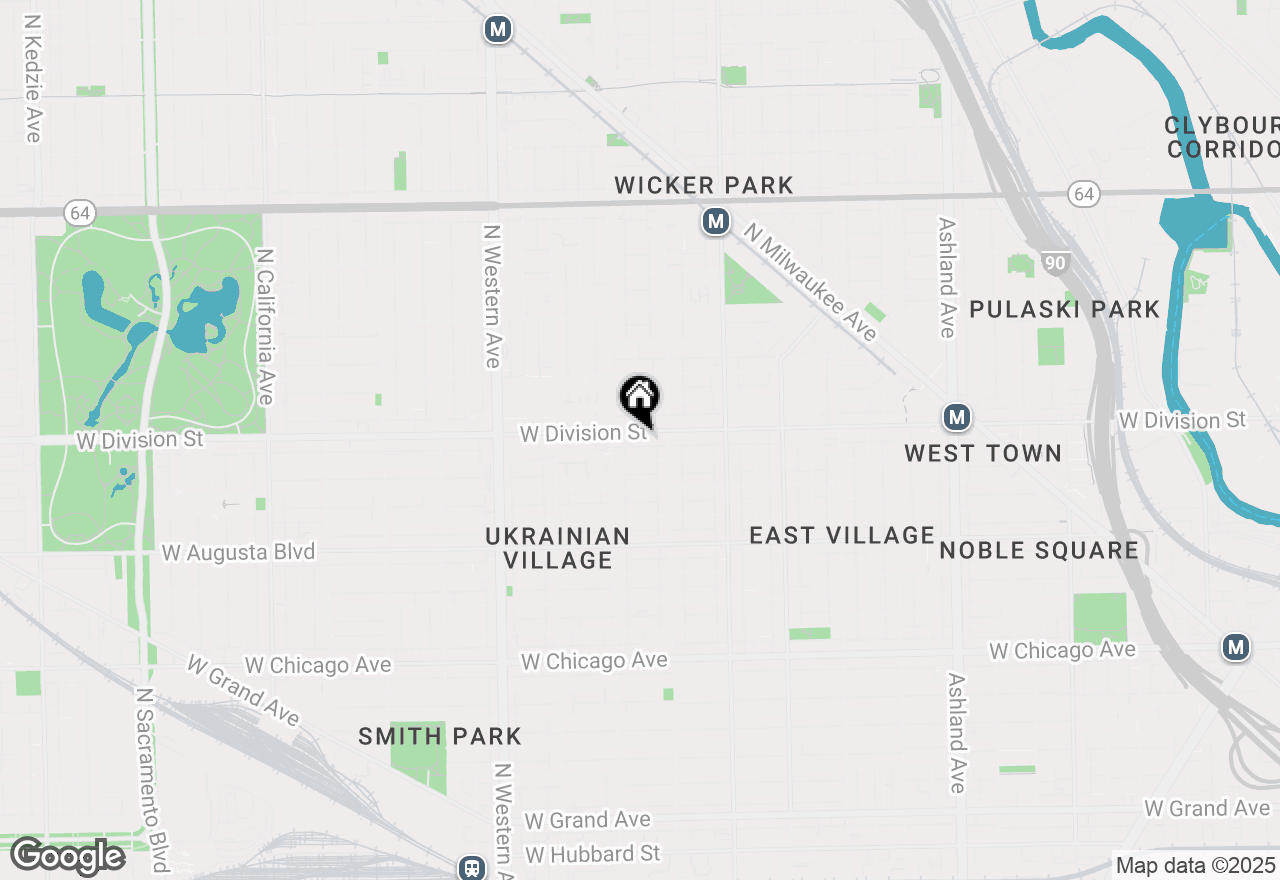 Map of 2131 W Division Street #2R, Chicago, IL 60622