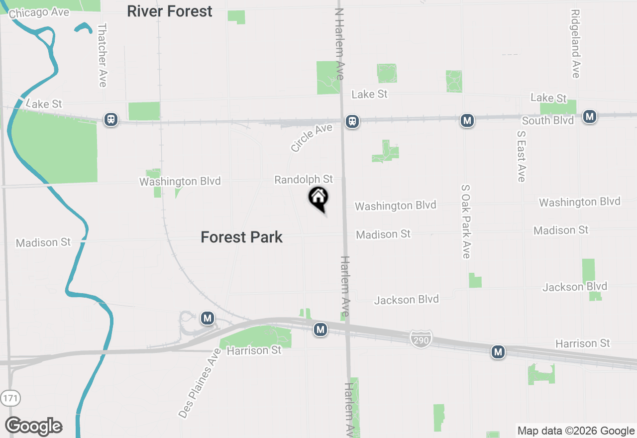 Map of 316 Marengo Avenue #2C, Forest Park, IL 60130