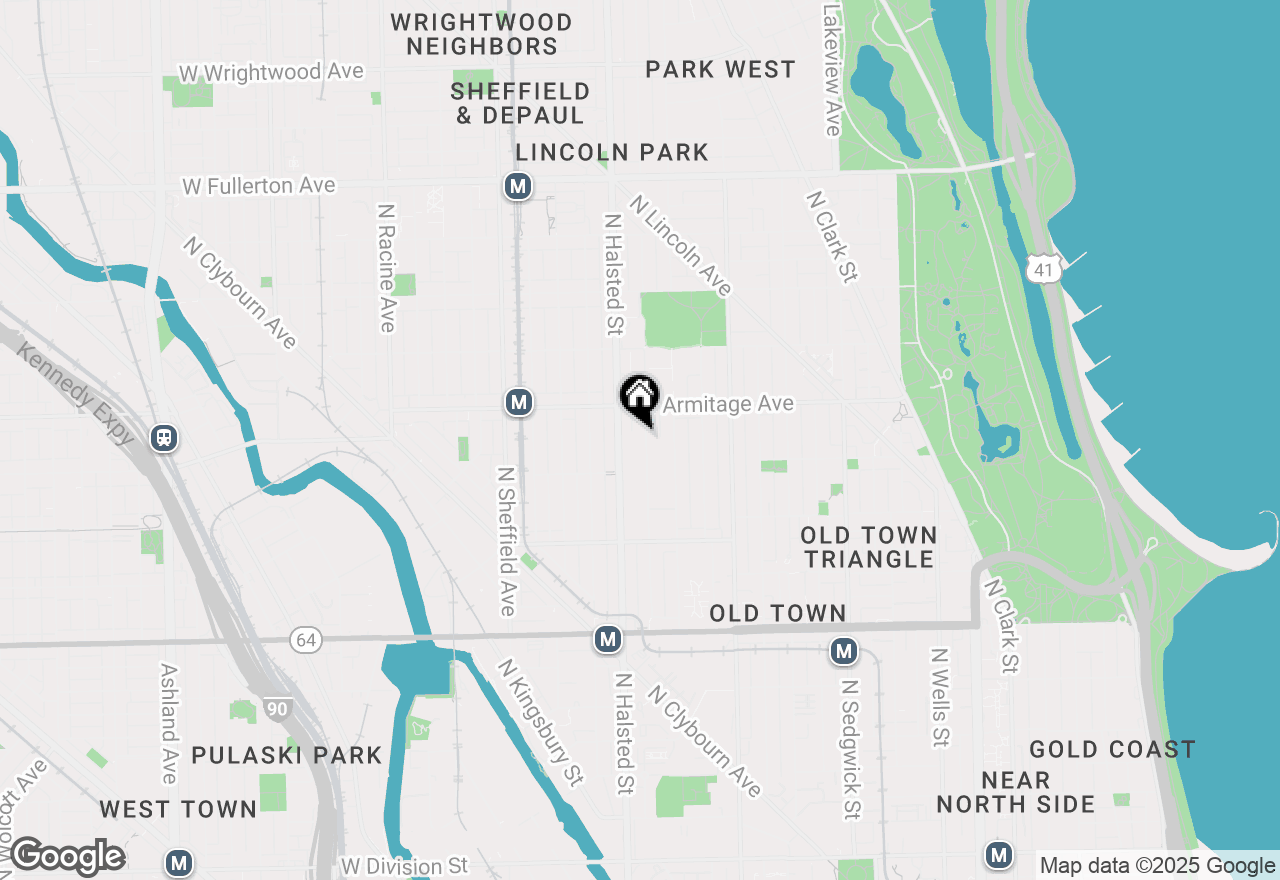 Map of 1932 N Burling Street, Chicago, IL 60614