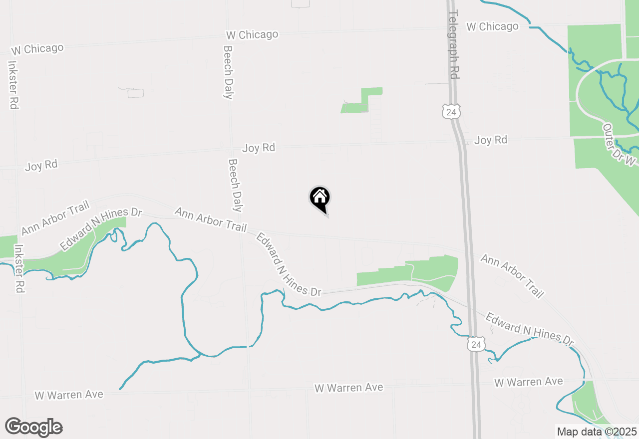 Map of 8275 Nightingale Street, Dearborn Heights, MI 48127