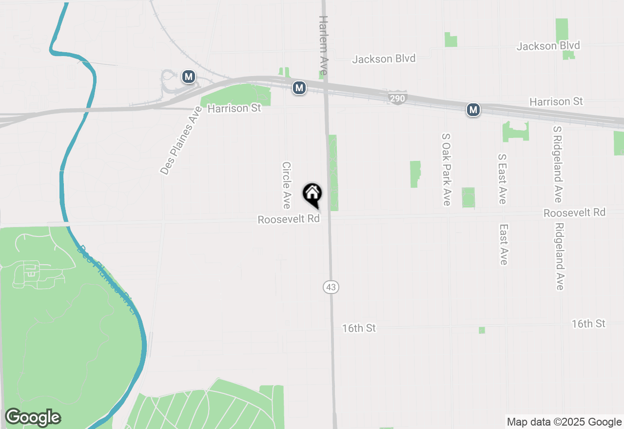 Map of 7227 Roosevelt Road #5, Forest Park, IL 60130