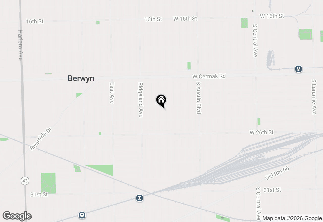 Map of 2414 Harvey Avenue, Berwyn, IL 60402