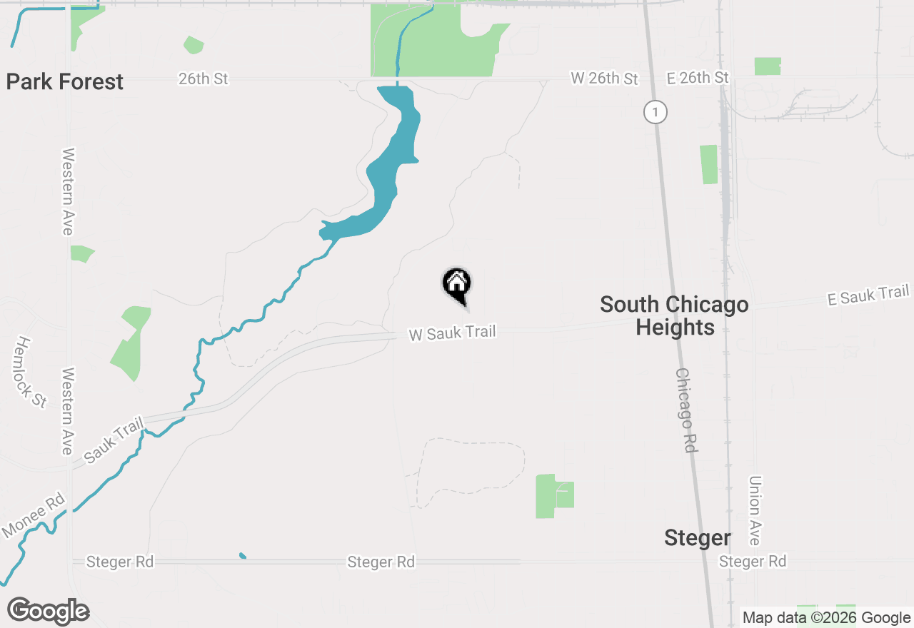 Map of 3136 Rosiclaire Court, South Chicago Heights, IL 60411