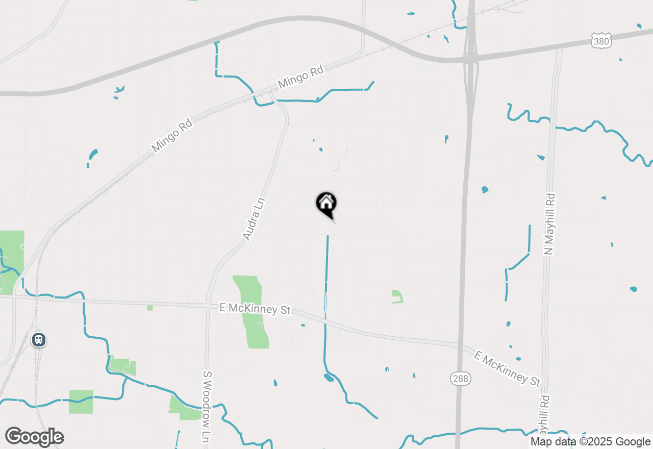 Map of 813 Oak Valley, Denton, TX 76209