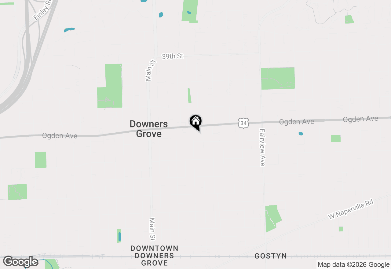 Map of 4327 Elm Street, Downers Grove, IL 60515