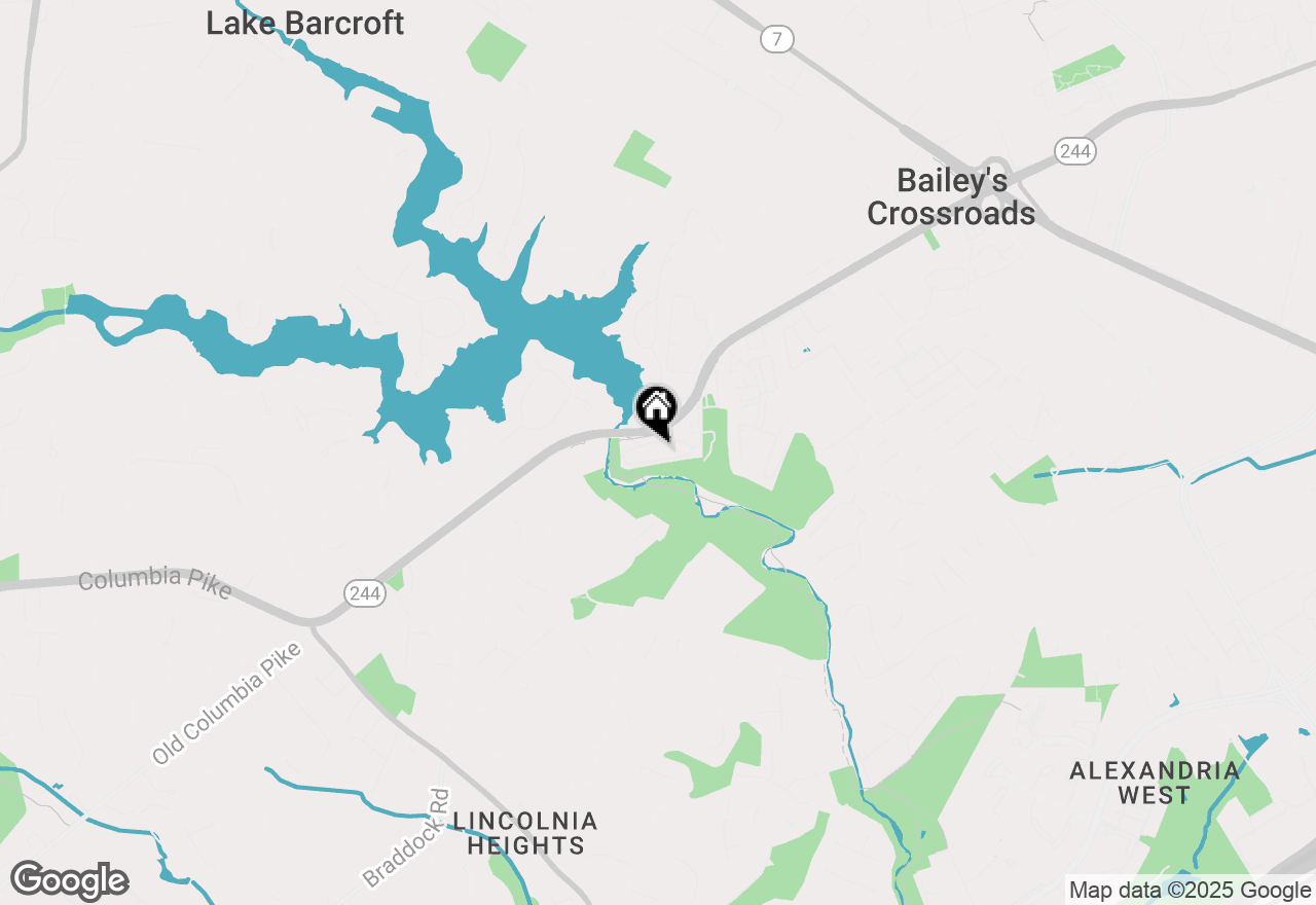 Map of 3800 Powell Lane #PH-30, Falls Church, VA 22041