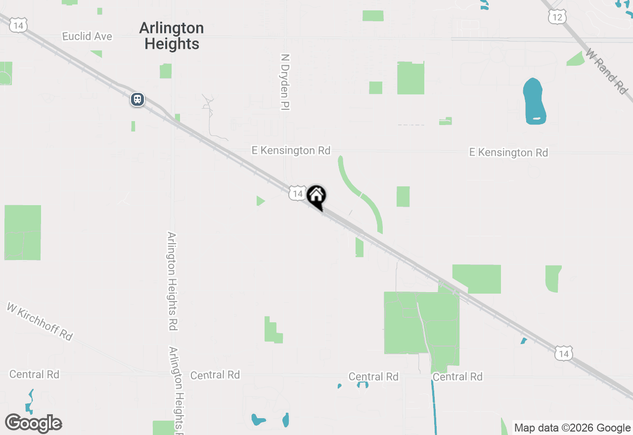 Map of 1209 E Davis Street #3, Arlington Heights, IL 60005