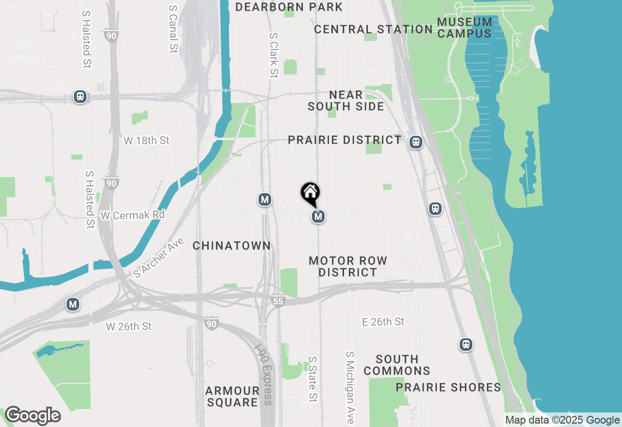 Map of 1 E Cermak Road, Chicago, IL 60616