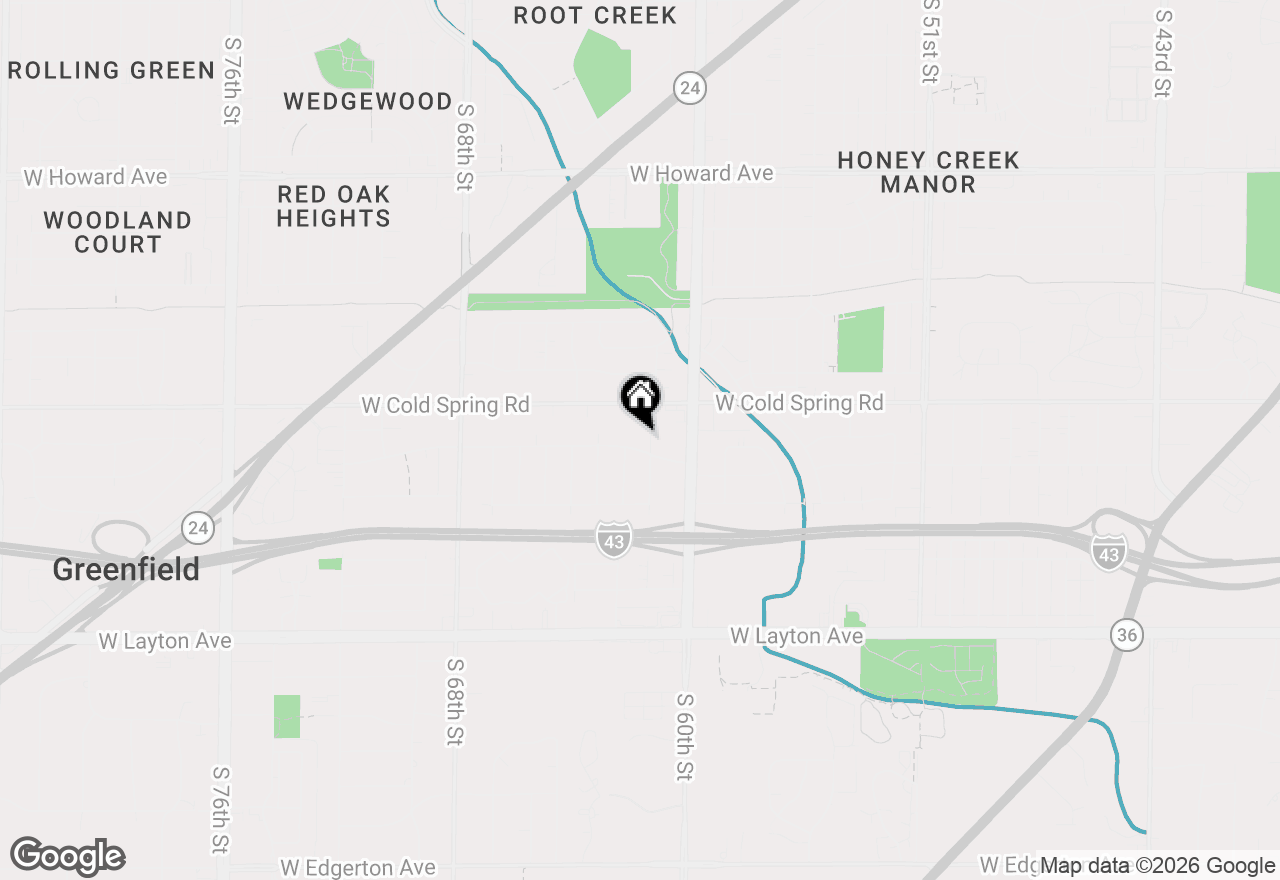 Map of 4353 S 61st St, Greenfield, WI 53220