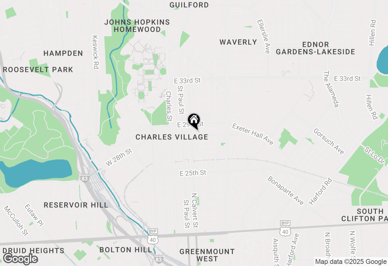 Map of 2809 N Calvert Street, Baltimore, MD 21218