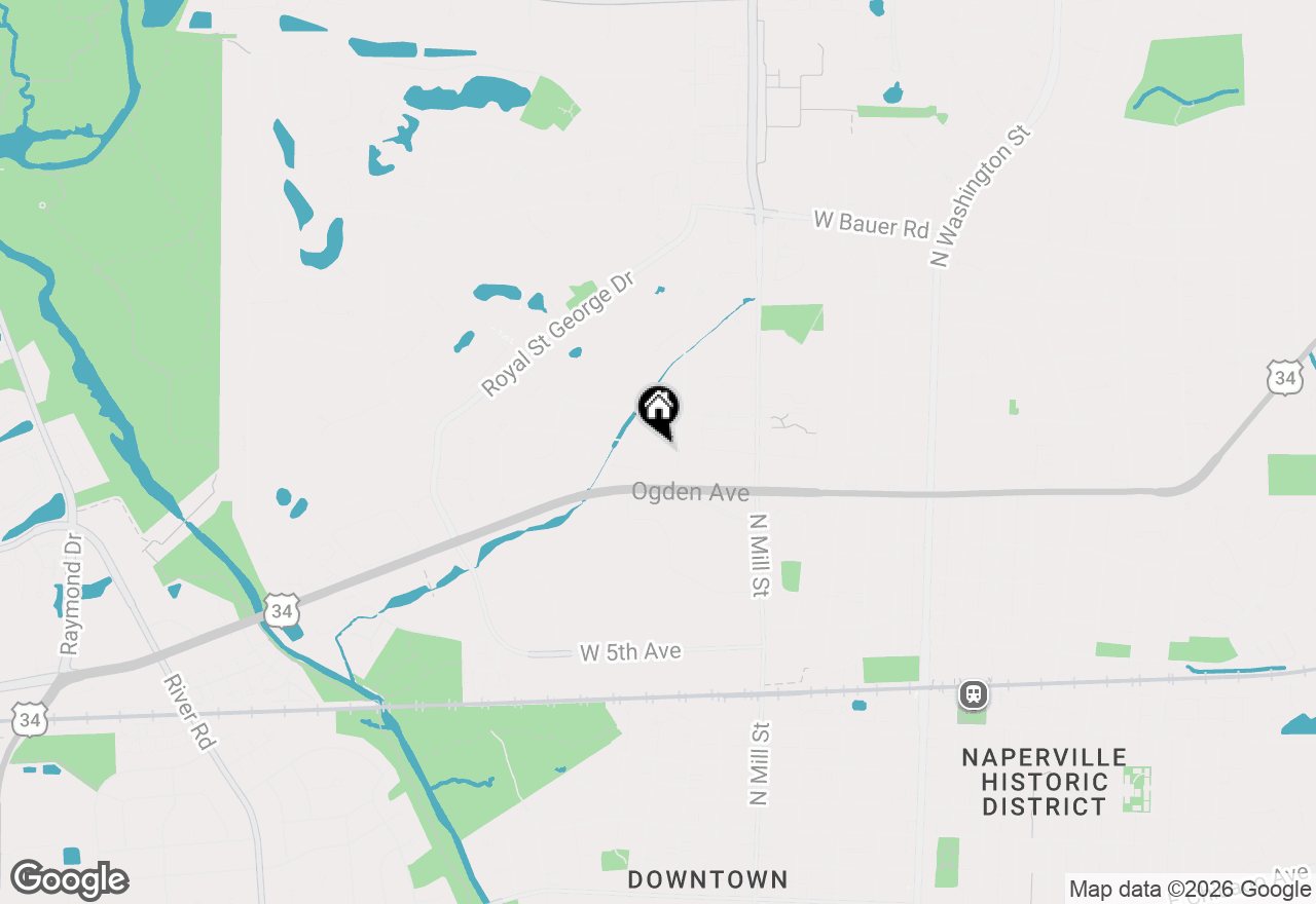 Map of 986 West Court #A, Naperville, IL 60563