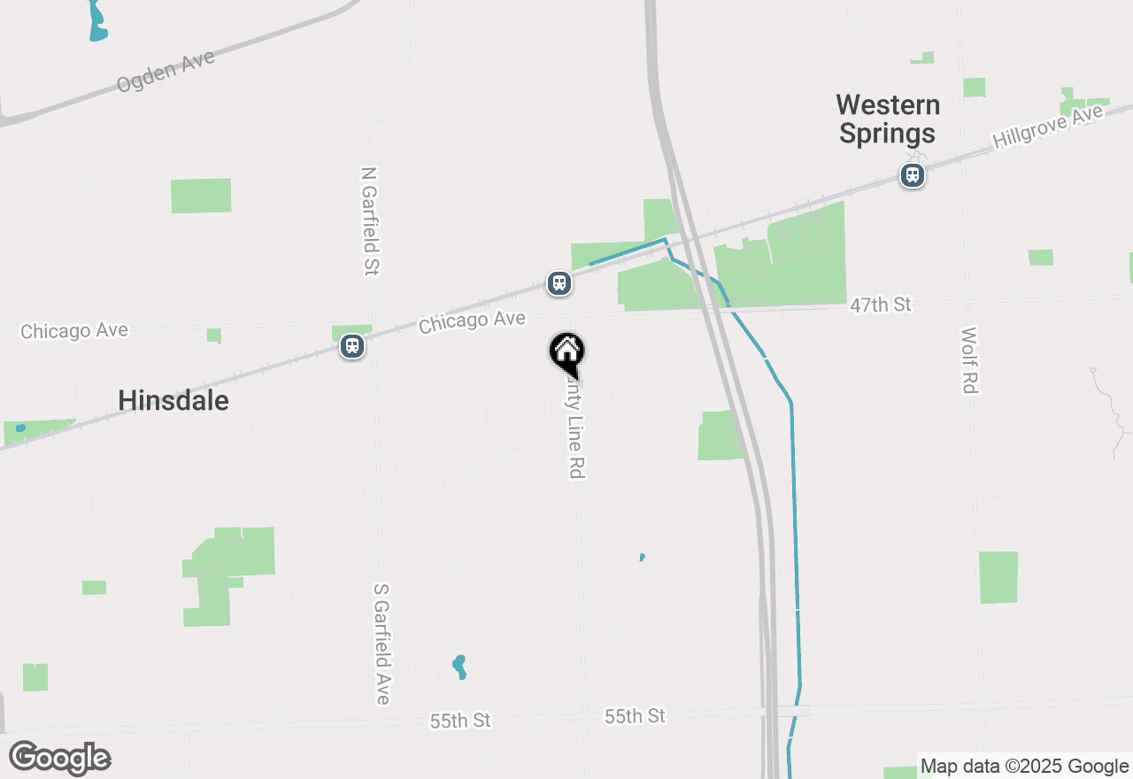 Map of 118 S County Line Road, Hinsdale, IL 60521