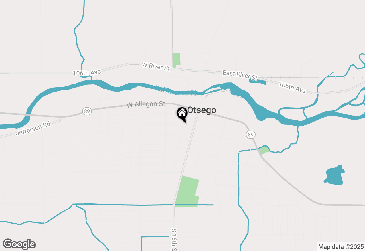 Map of 224 Kalamazoo Street, Otsego, MI 49078