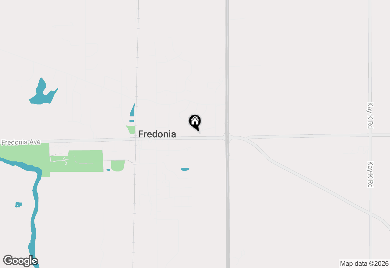 Map of 206 Fredonia Ave, Fredonia, WI 53021