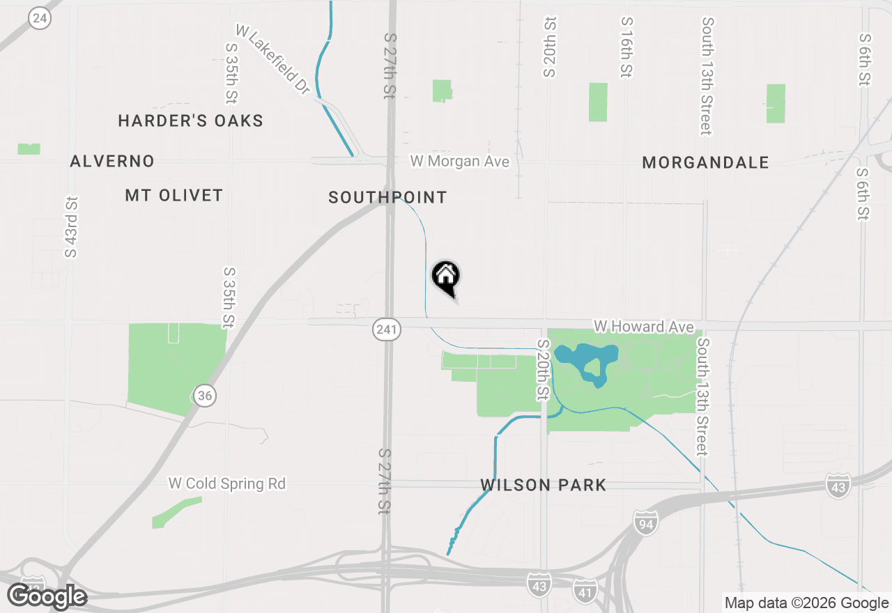 Map of 2401 W Tripoli Ave, Milwaukee, WI 53221