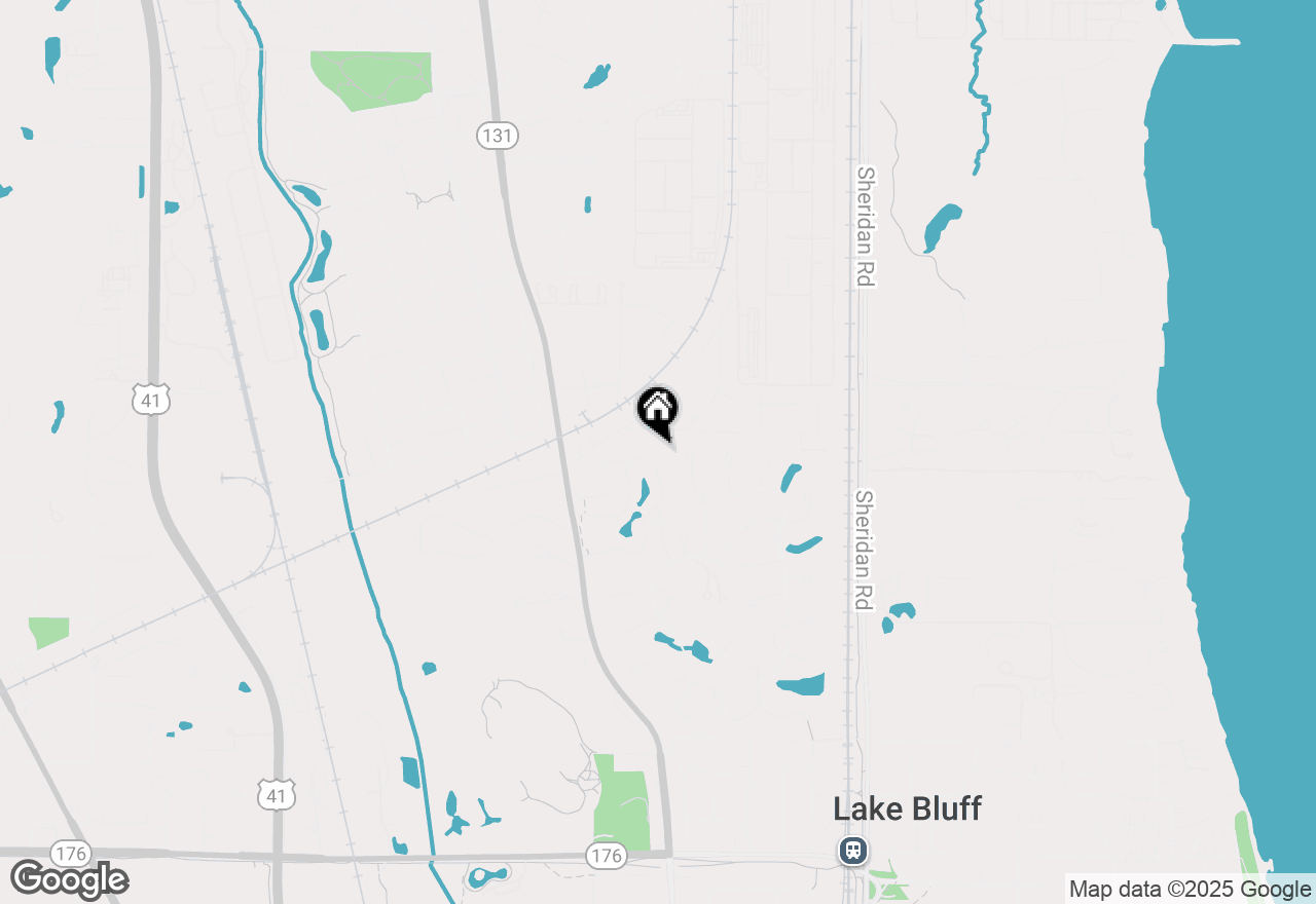 Map of 41 Warrington Drive, Lake Bluff, IL 60044