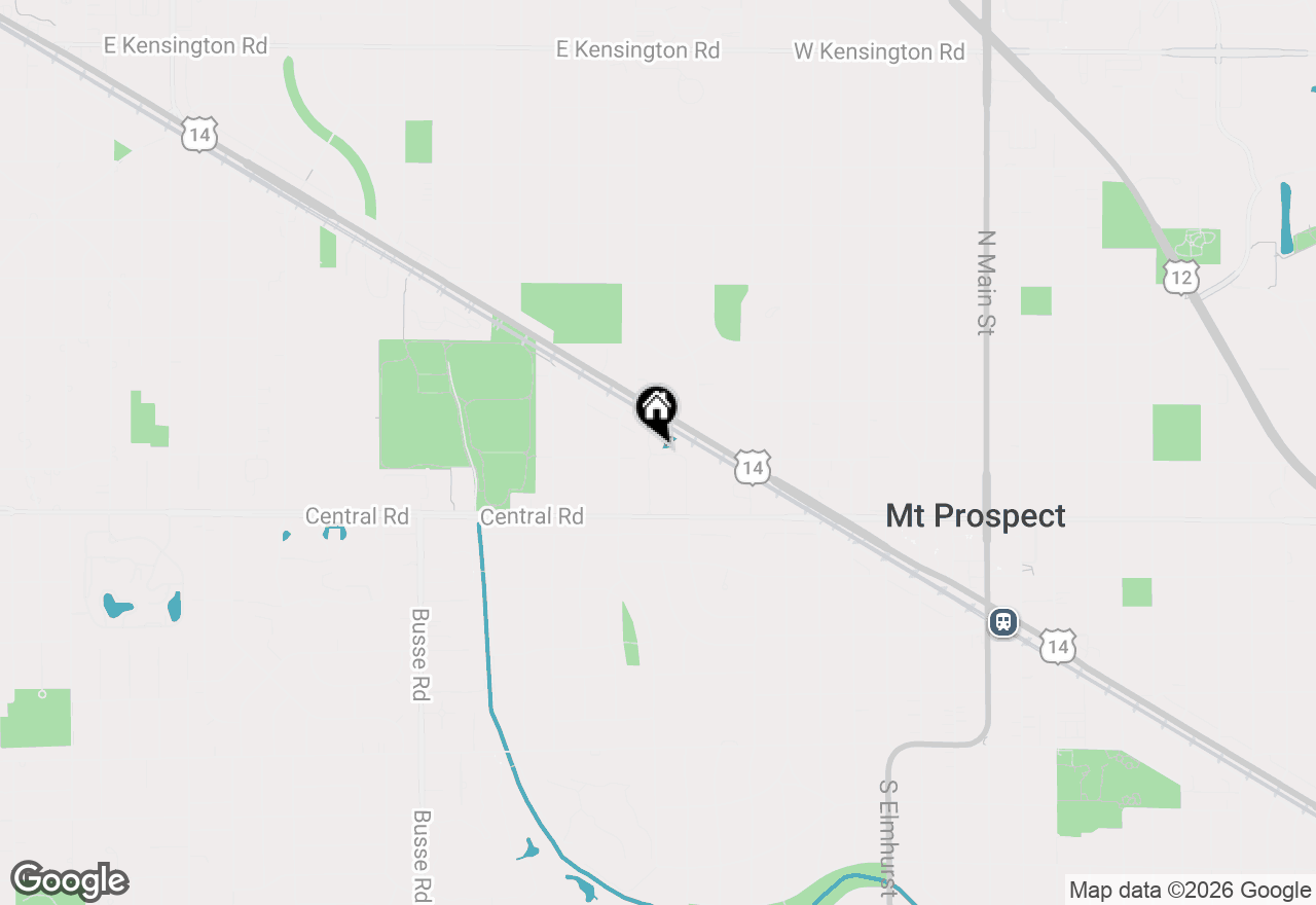 Map of 214 N Cathy Lane, Mount Prospect, IL 60056