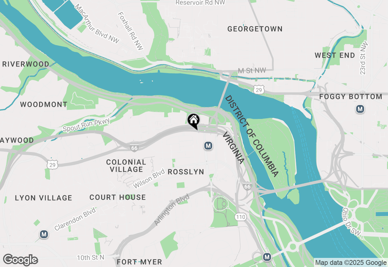 Map of 1569 N Colonial Terrace #308-Z, Arlington, VA 22209