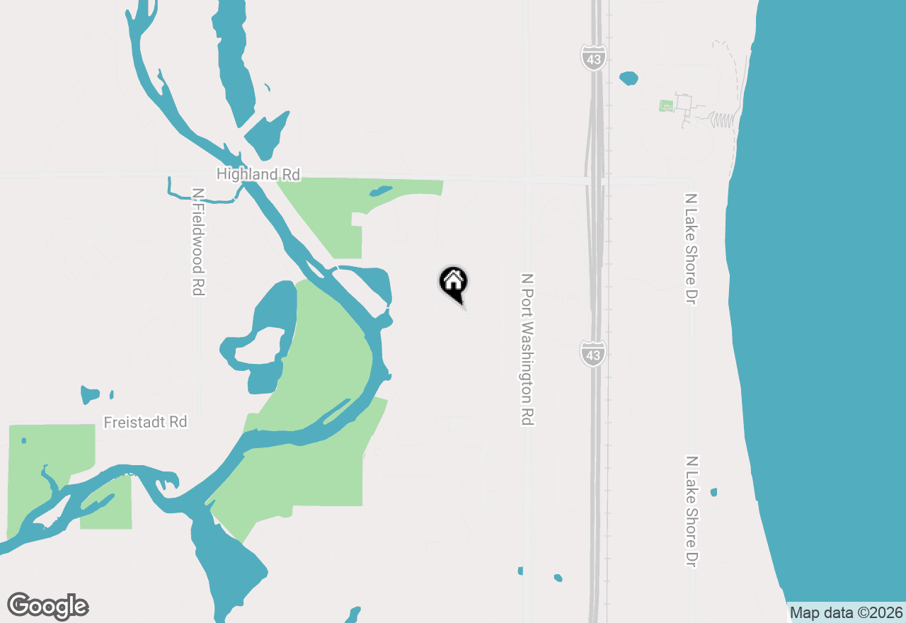 Map of 12437 N Emily Ln, Mequon, WI 53092
