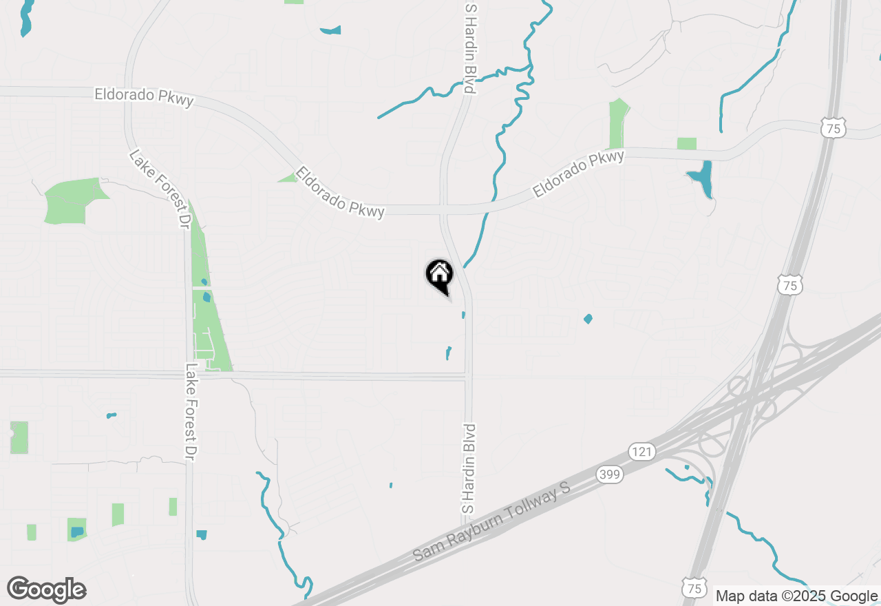 Map of 3015 Trailwood Drive, Mckinney, TX 75070