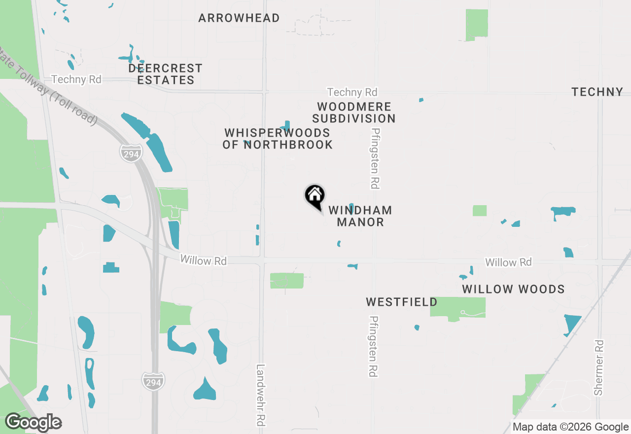 Map of 2445 Vicki Lane, Northbrook, IL 60062