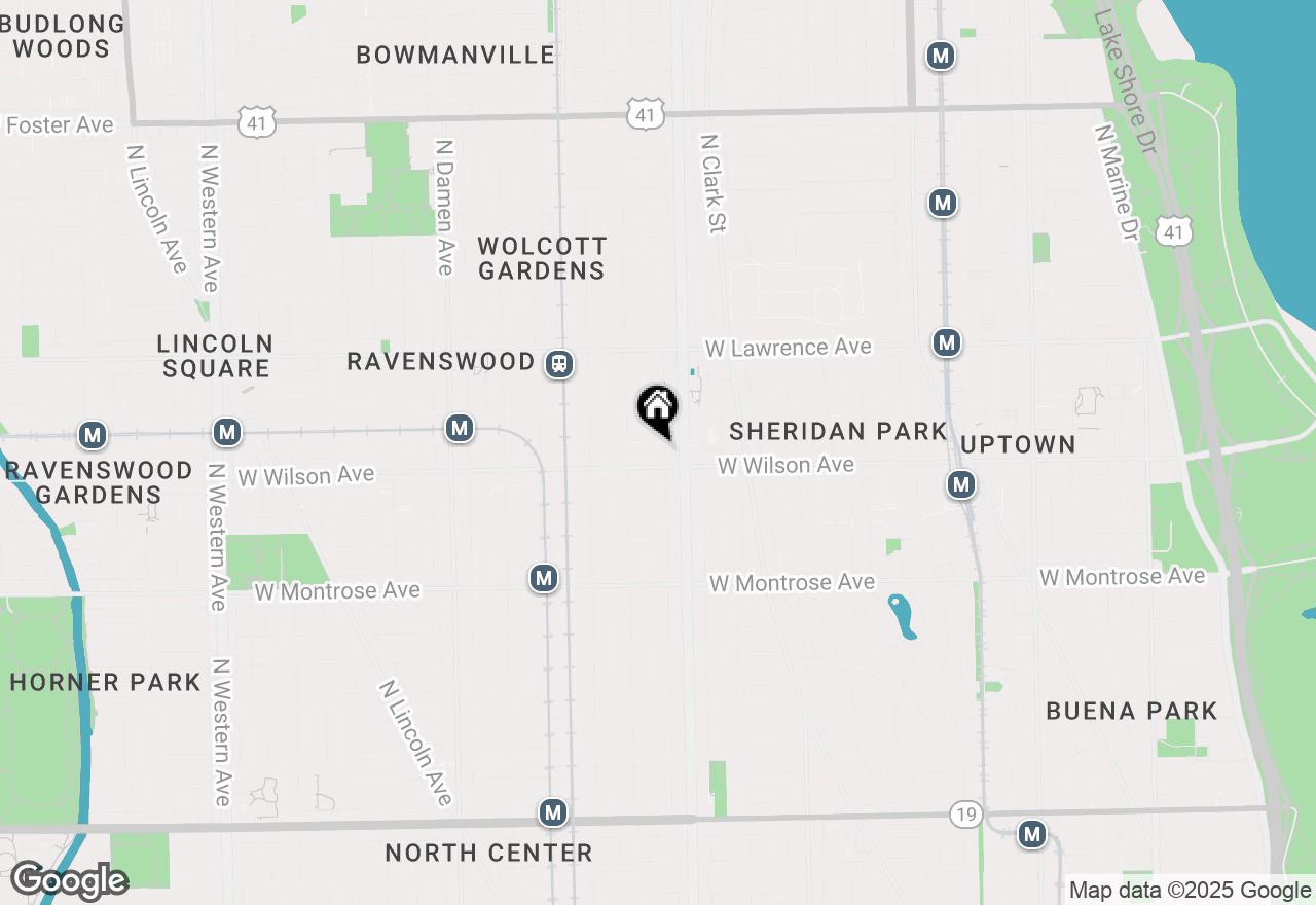 Map of 4613 N Paulina Street #3B, Chicago, IL 60640