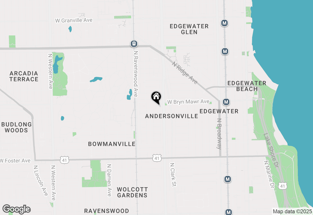 Map of 1630 W Gregory Street #2, Chicago, IL 60640