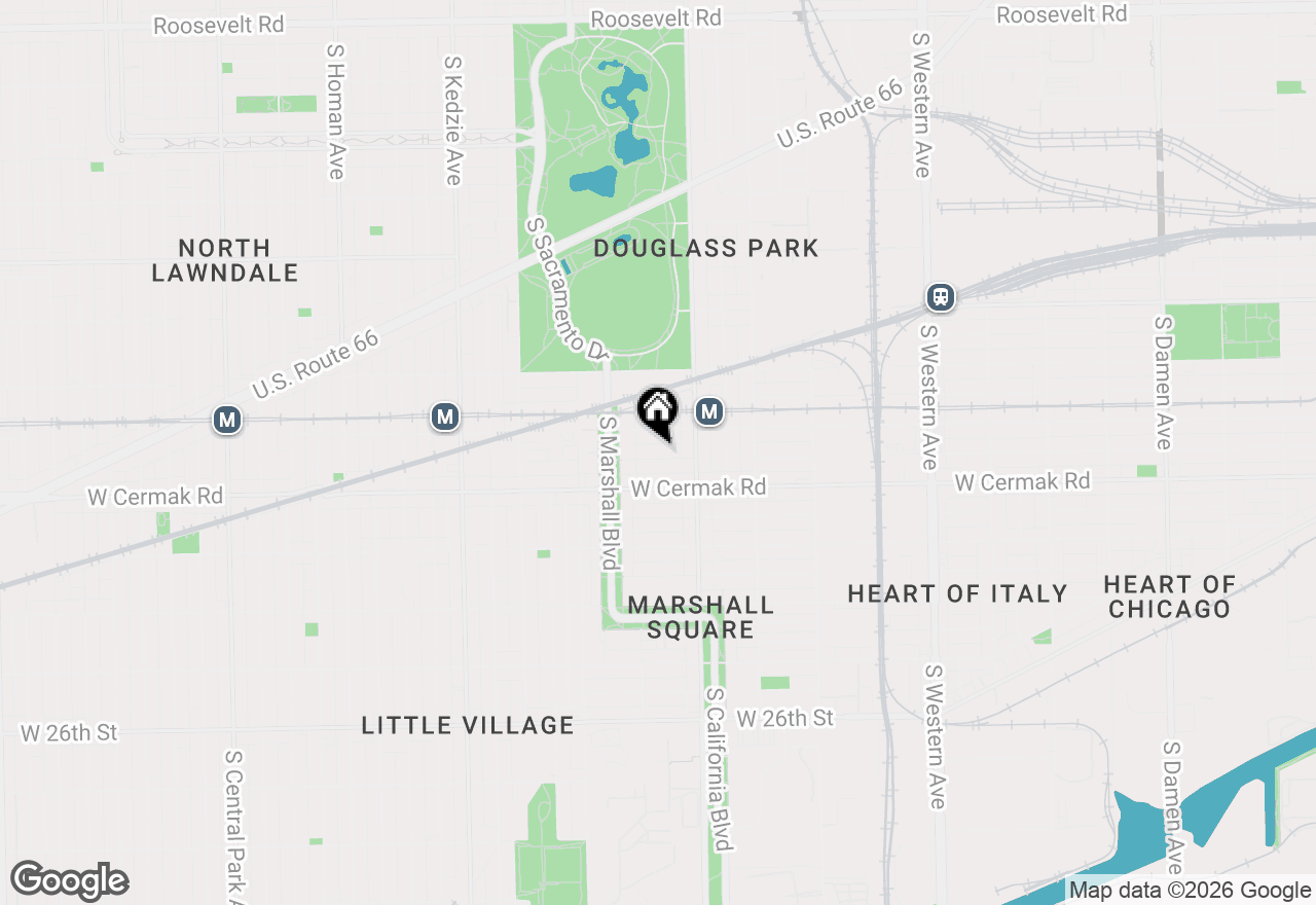 Map of 2840 W 21st Place #1, Chicago, IL 60623