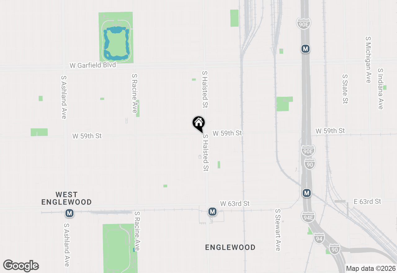Map of 821 W 59th Street, Chicago, IL 60621
