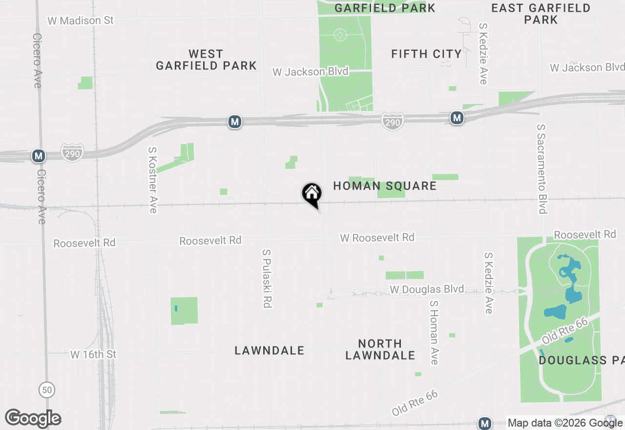 Map of 3821 W Fillmore Street #2R, Chicago, IL 60624