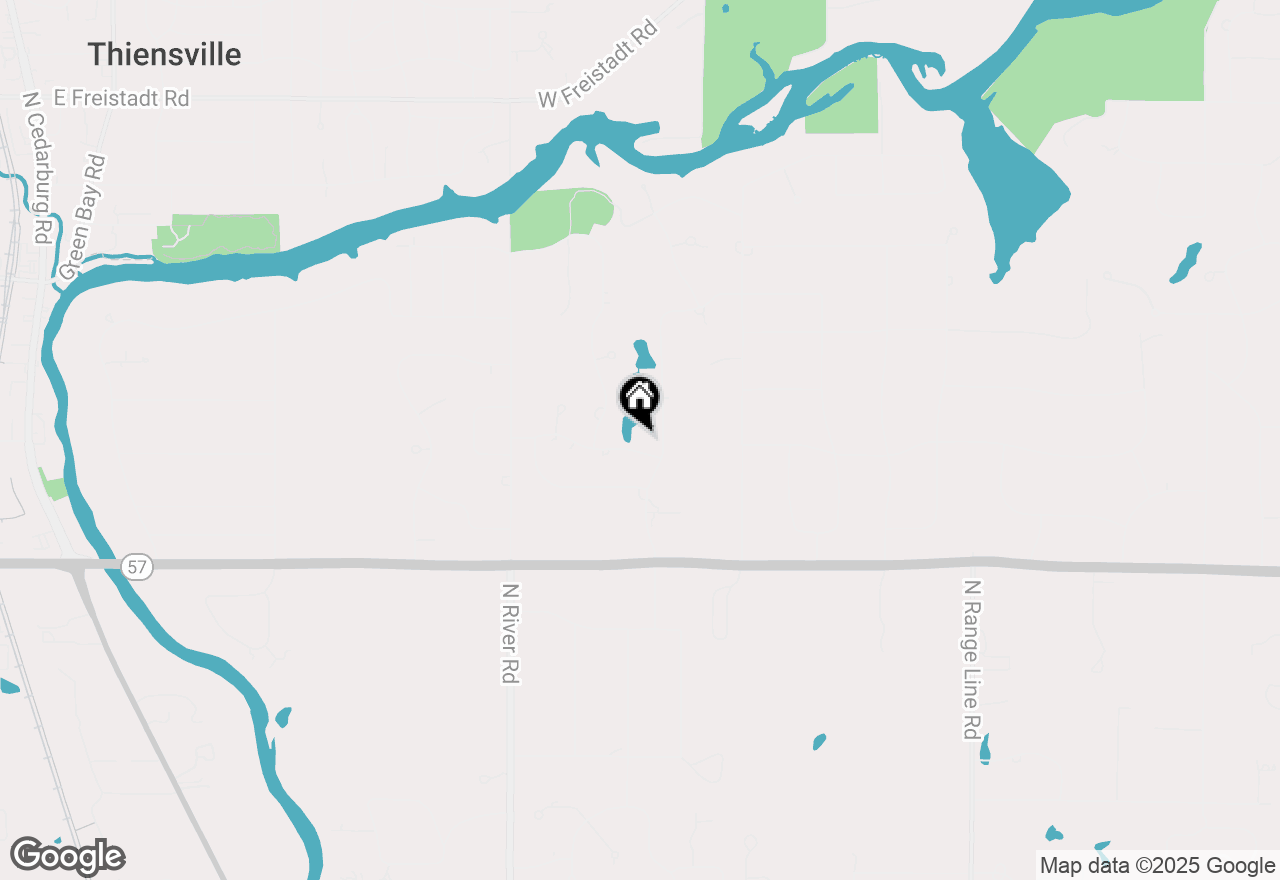 Map of 3824 W Stonefield Rd, Mequon, WI 53092