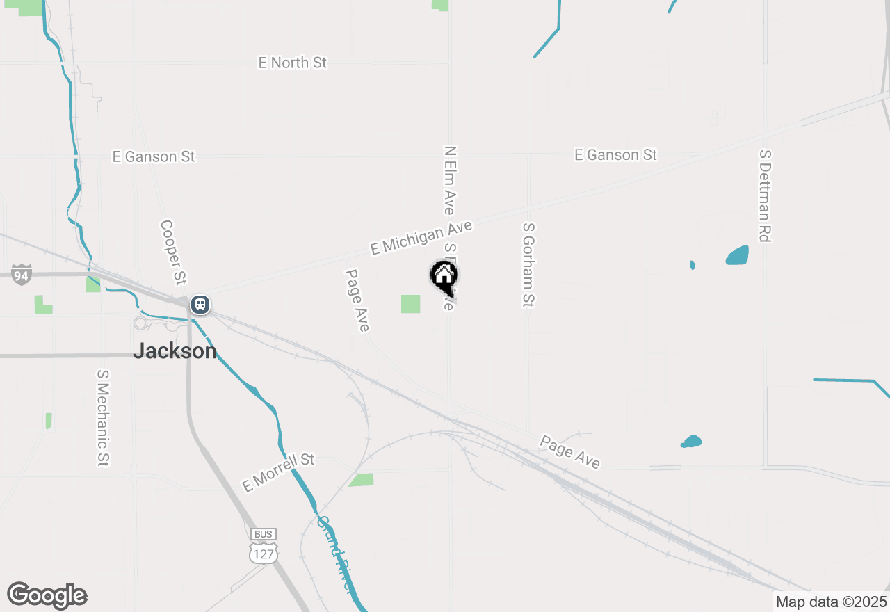 Map of 406 S Elm Avenue, Jackson, MI 49203