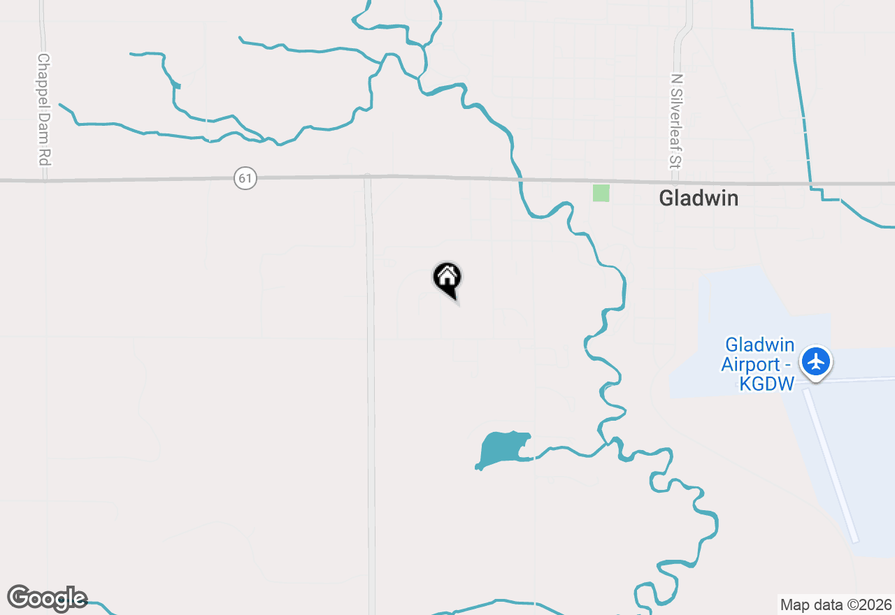 Map of 623 Lennon Lane, Gladwin, MI 48624