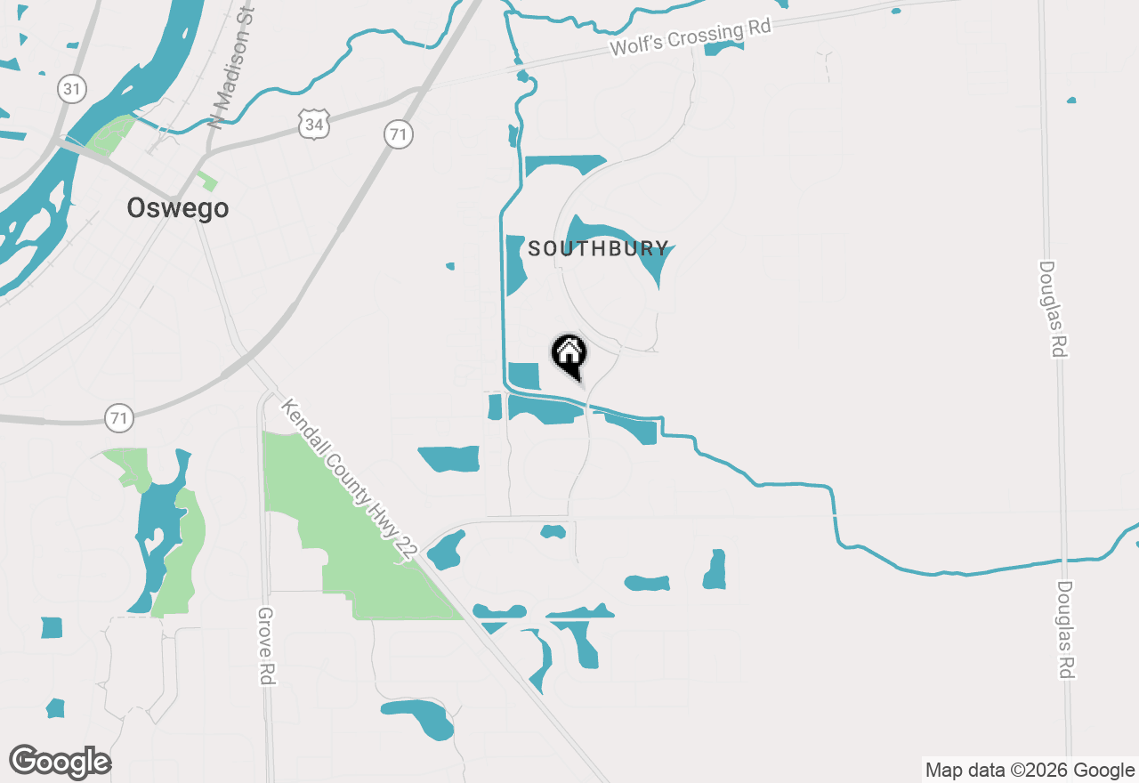 Map of 138 Daltrey Drive, Oswego, IL 60543