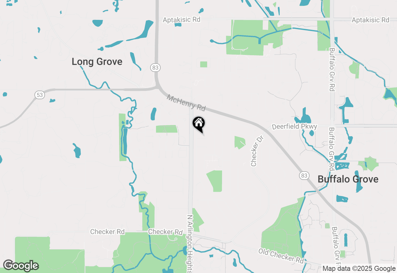 Map of 12 Cloverdale Court, Buffalo Grove, IL 60089