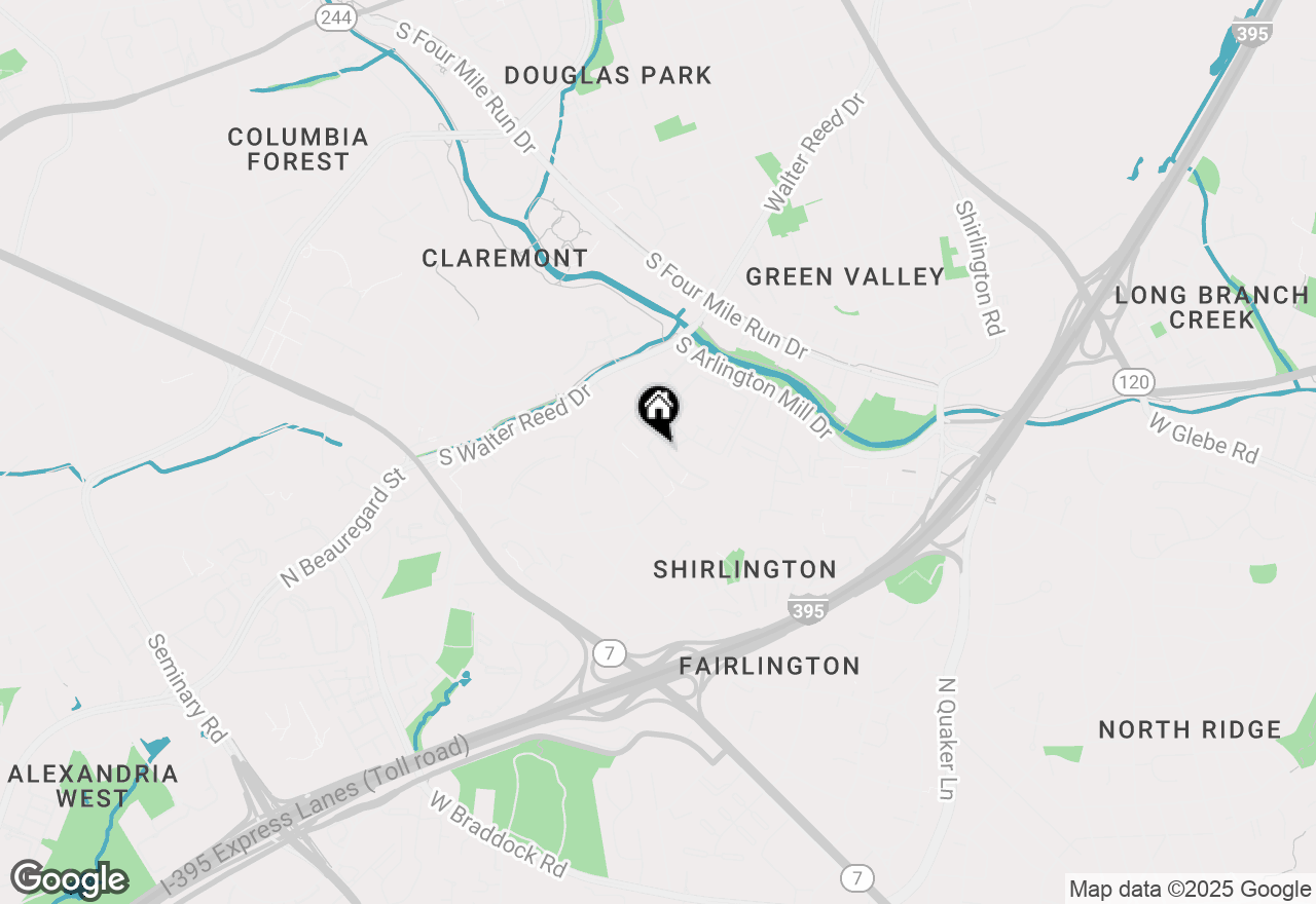 Map of 2905 S Woodstock Street #C, Arlington, VA 22206
