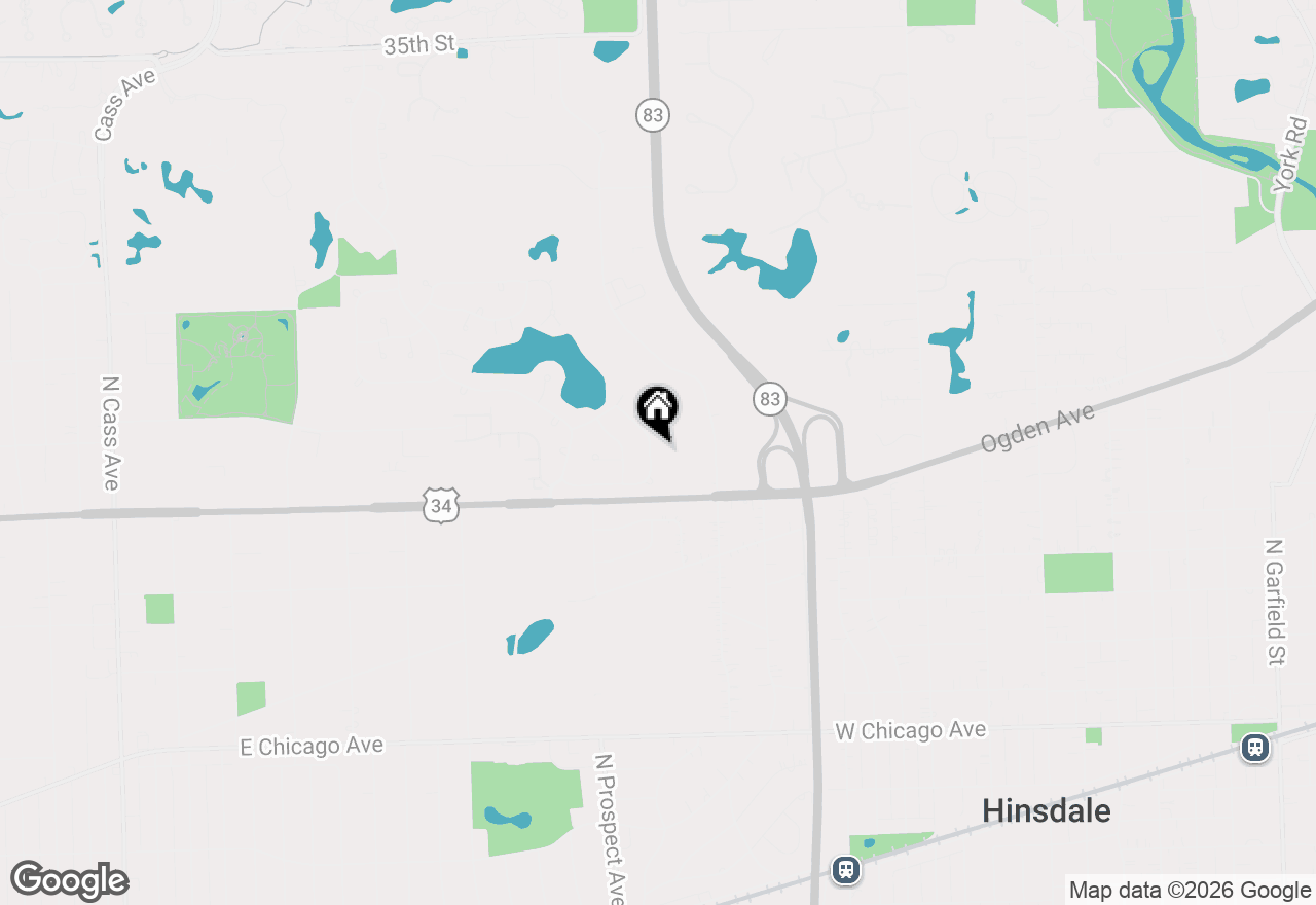 Map of 621 Newport Avenue, Westmont, IL 60559