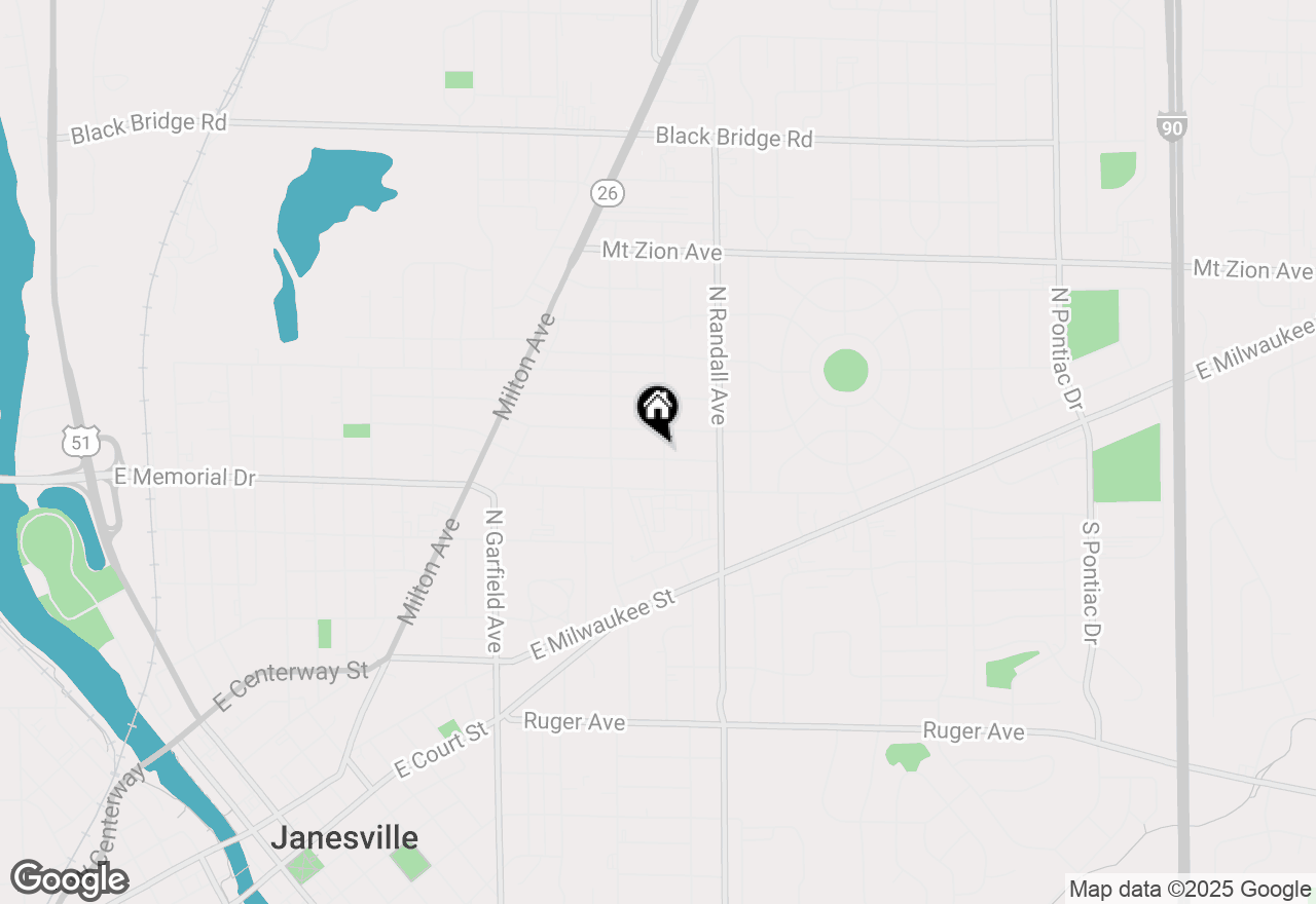 Map of 905 N Fremont Street, Janesville, WI 53545