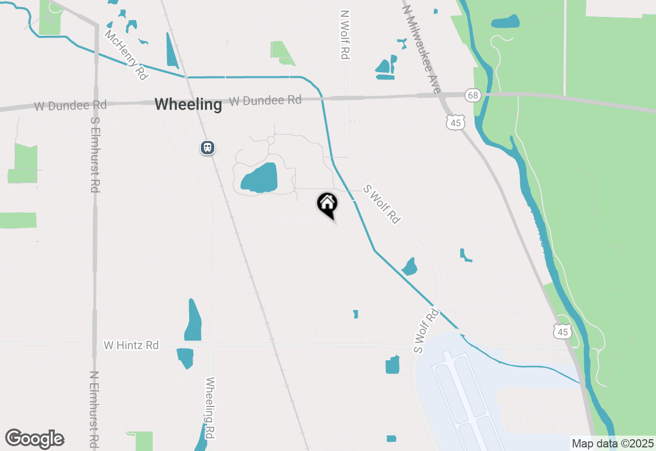 Map of 63 W Manchester Drive, Wheeling, IL 60090