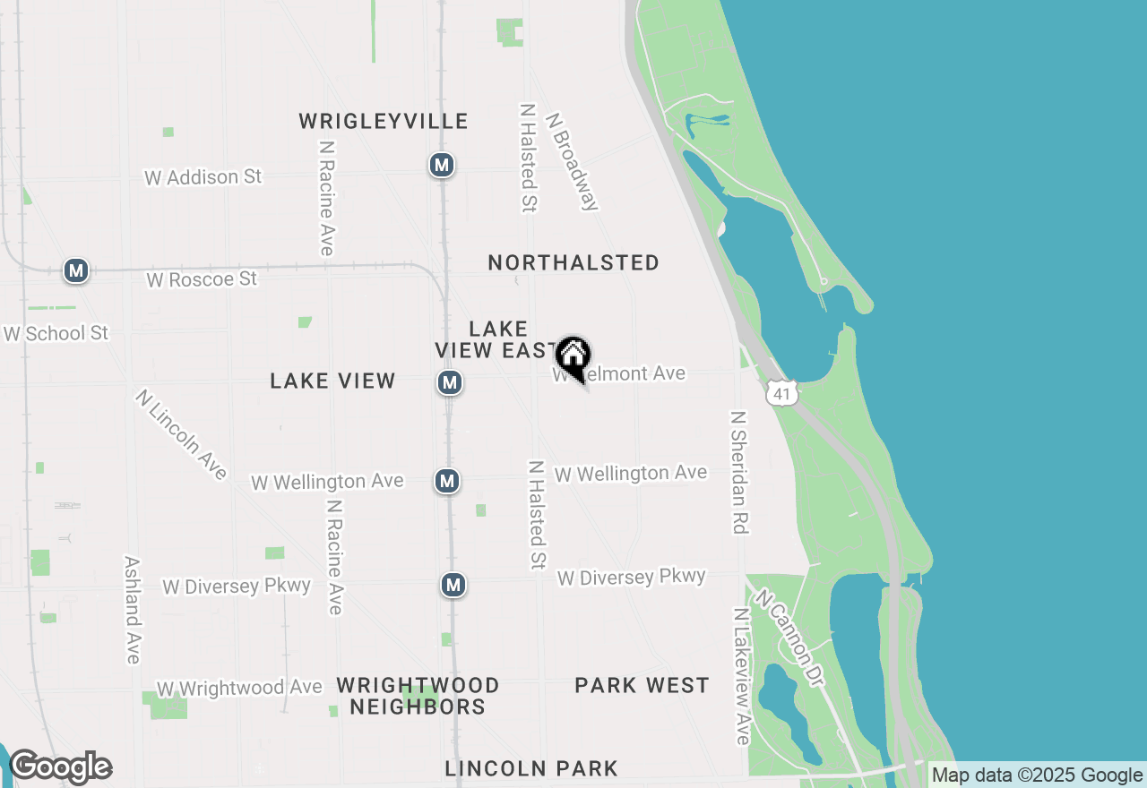 Map of 712 W Briar Place, Chicago, IL 60657
