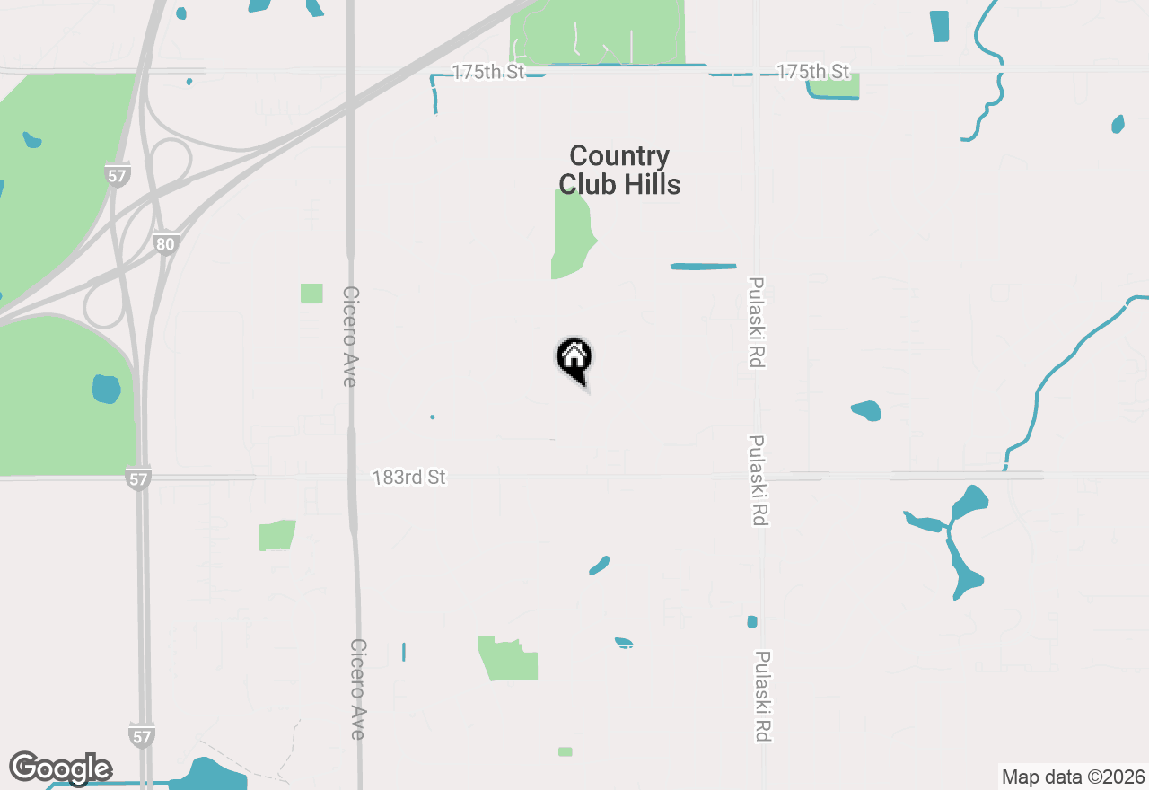 Map of 4340 Mayfair Court, Country Club Hills, IL 60478