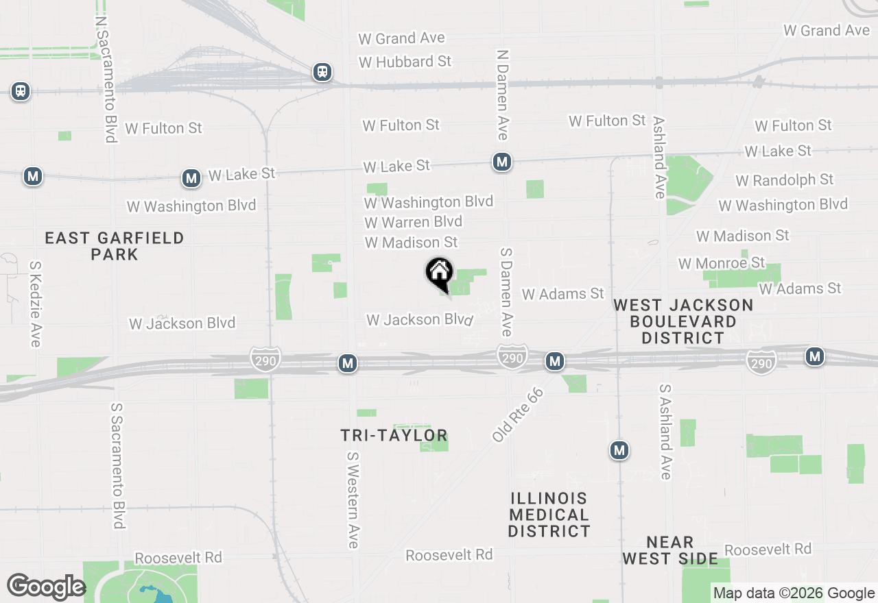 Map of 2147 W Adams Street #3S, Chicago, IL 60612