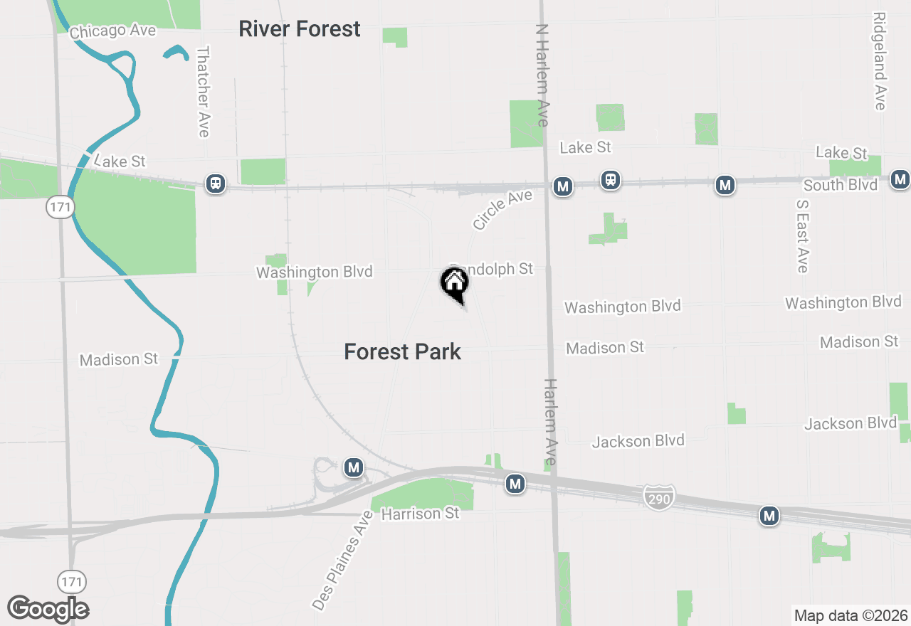 Map of 7428 Washington Street #602, Forest Park, IL 60130