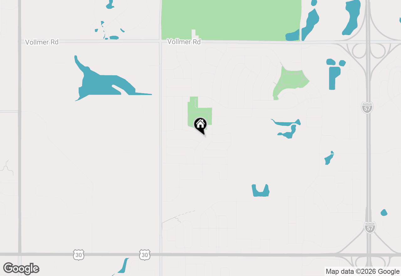 Map of 534 Quail Run Road, Matteson, IL 60443