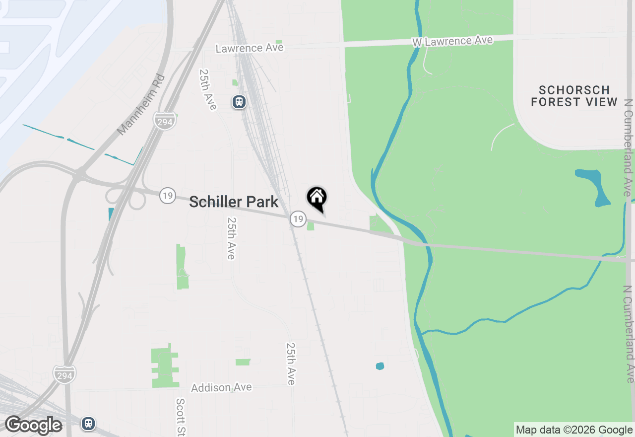Map of (Address confidential), Schiller Park, Illinois 60176