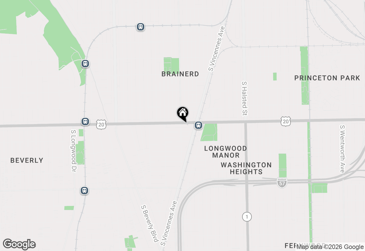 Map of 9505 S Racine Avenue, Chicago, IL 60643