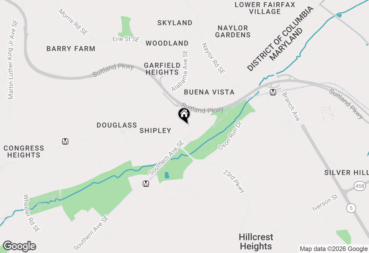 Map of 3426 24th Street Se, Washington, DC 20020